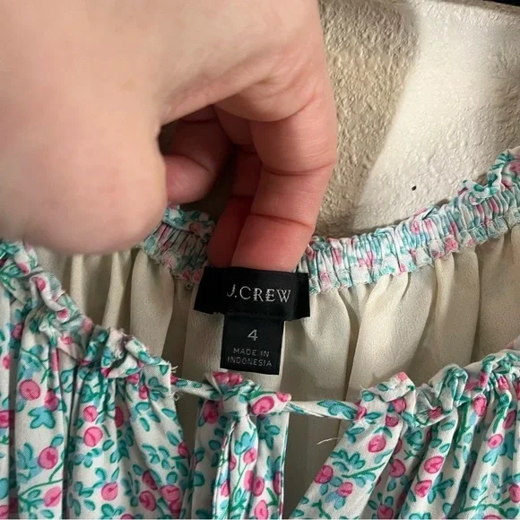 J. CREW Puff-Sleeve Midi Dress in Floral AO886 - Picture 12 of 15